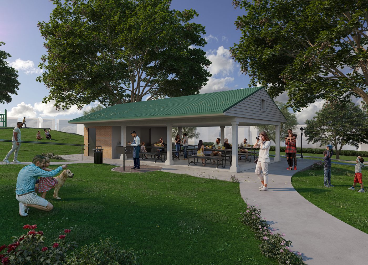 Mullinix Park pavilion rendering